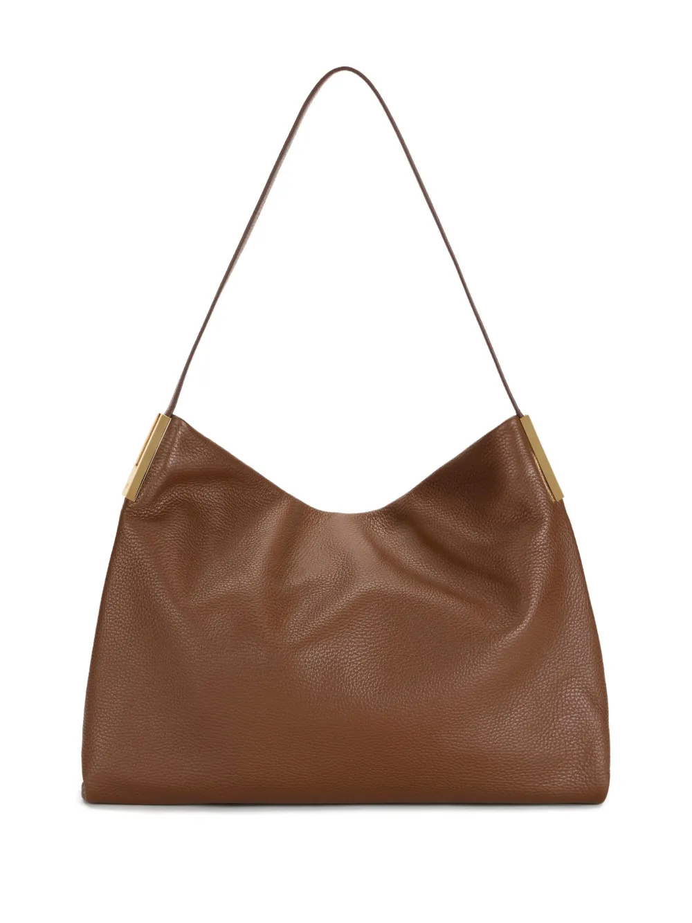 Elisabetta Franchi Leren schoudertas Bruin