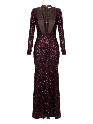 chinese dress ladies Red Carpet Dress in Jersey Crpe with Corset