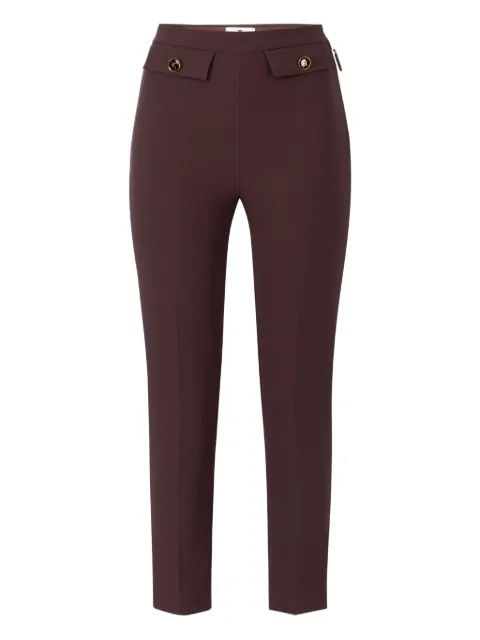 Elisabetta Franchi pantalones con doble cremallera