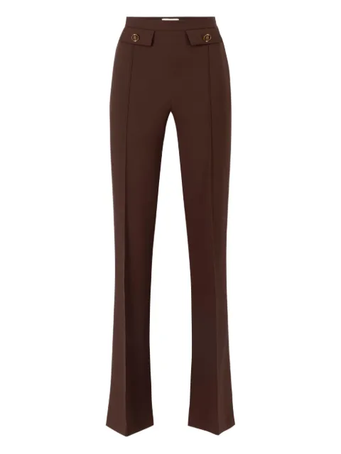 Elisabetta Franchi button-detailed flared trousers