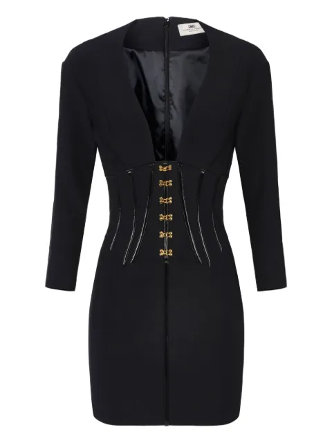 Elisabetta Franchi corset-detail mini dress