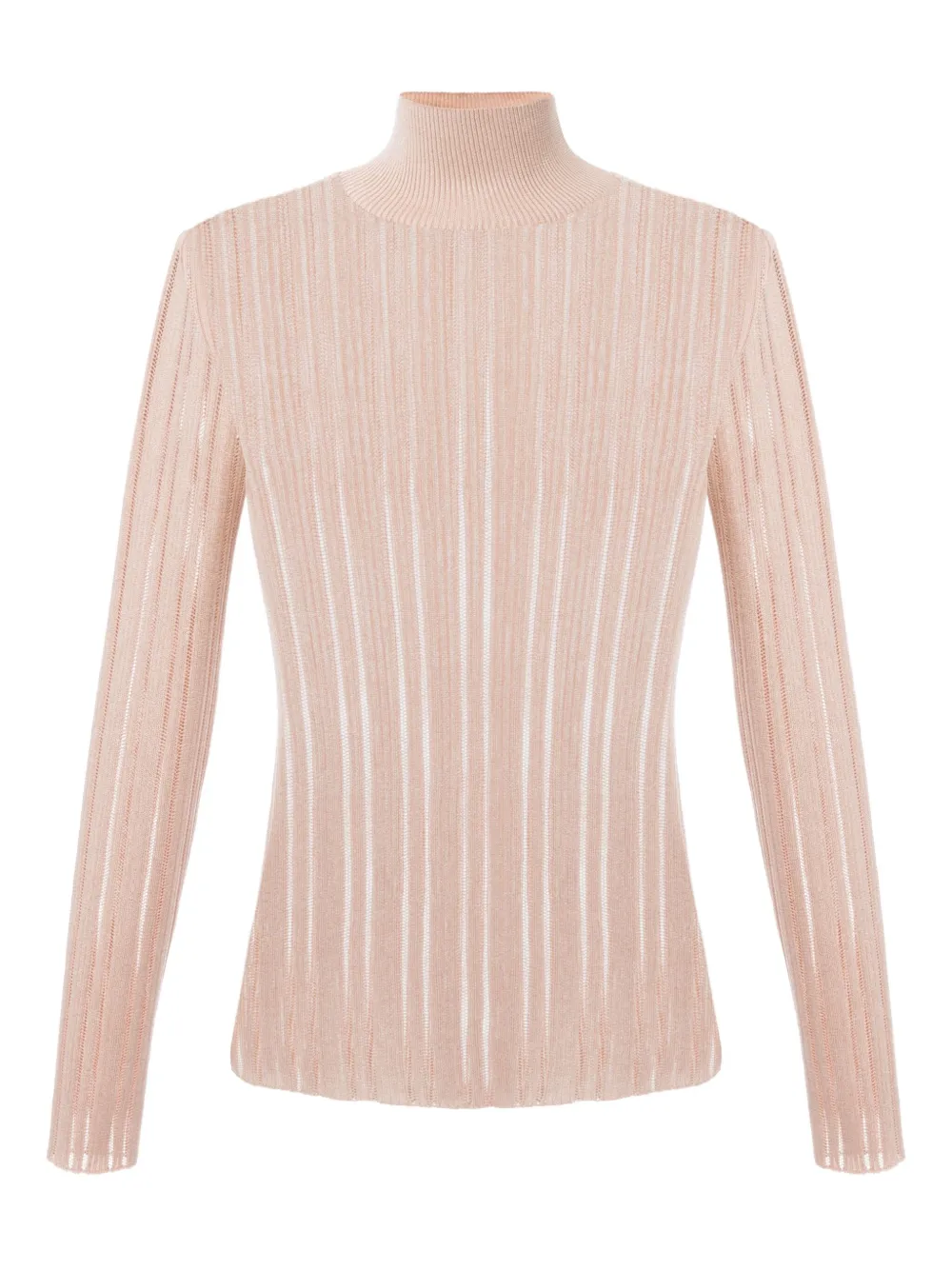 Elisabetta Franchi ribbed turtleneck top - Toni neutri