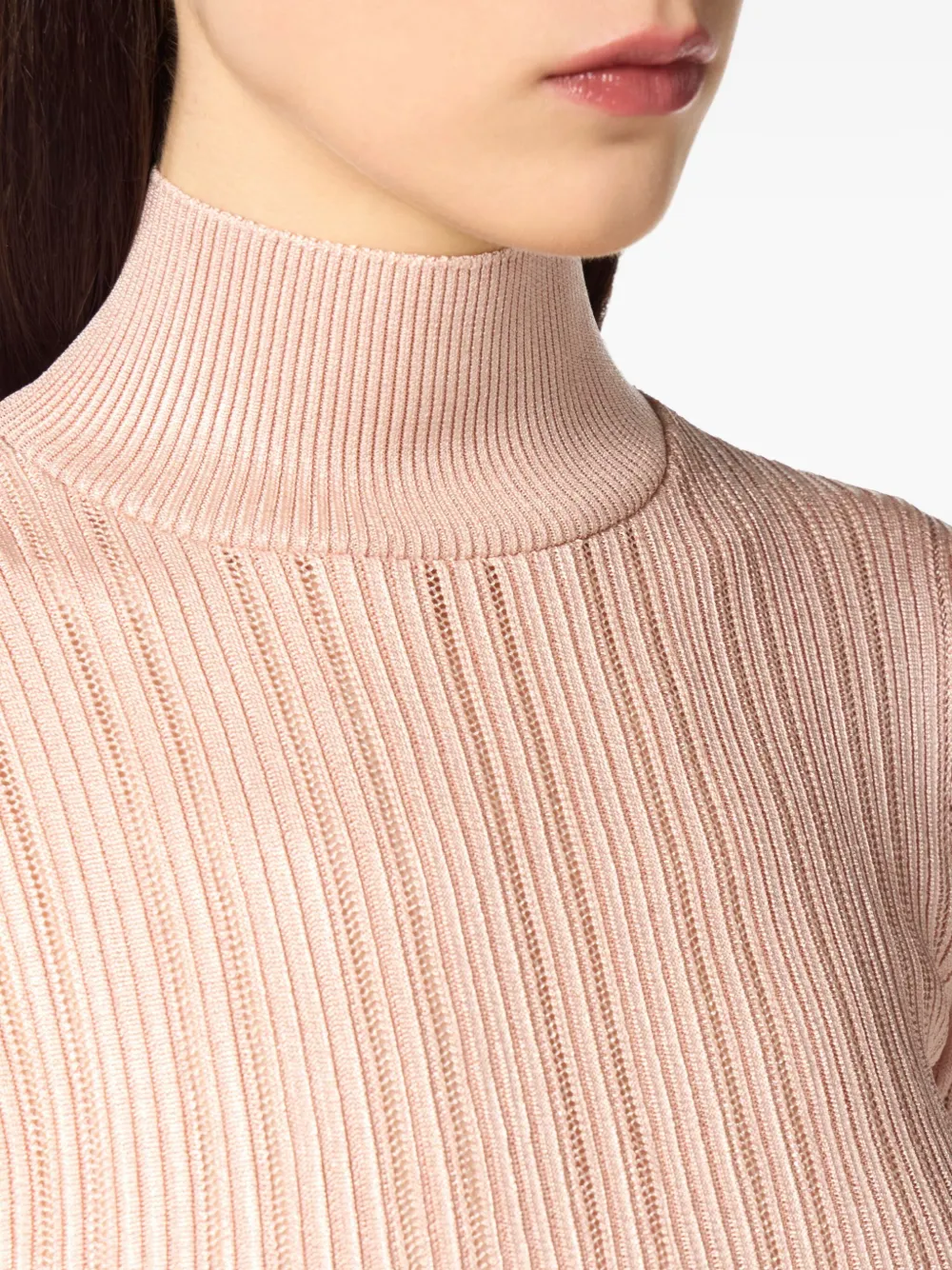 Elisabetta Franchi Top met col Beige