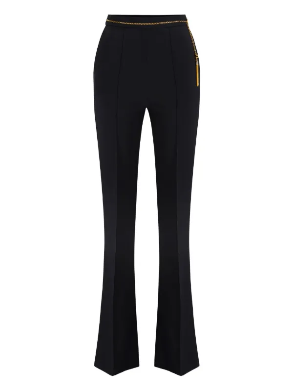 ELISABETTA FRANCHI エリザベッタ フランキ フレア パンツ Elisabetta Franchi フレアパンツ | ブラック | FARFETCH JP