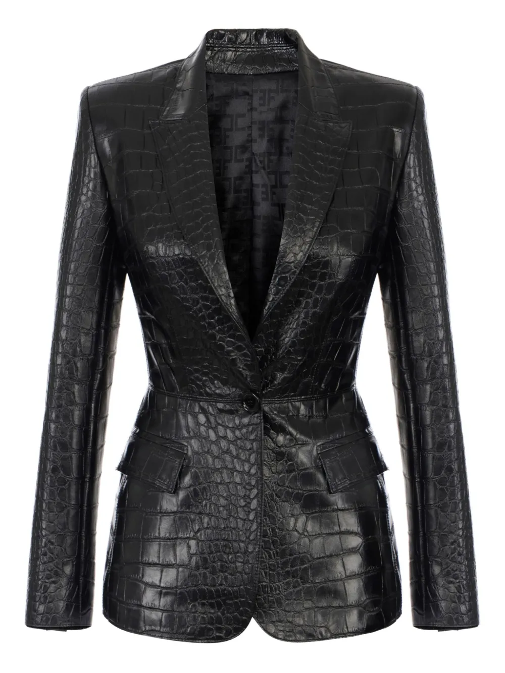 Elisabetta Franchi single-breasted blazer | Black | Image 1