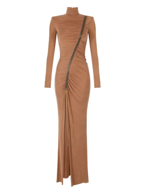 Elisabetta Franchi high-neck embellished maxi dress