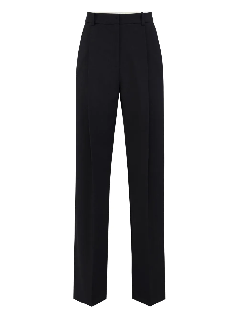 Elisabetta Franchi pleated crepe trousers Zwart