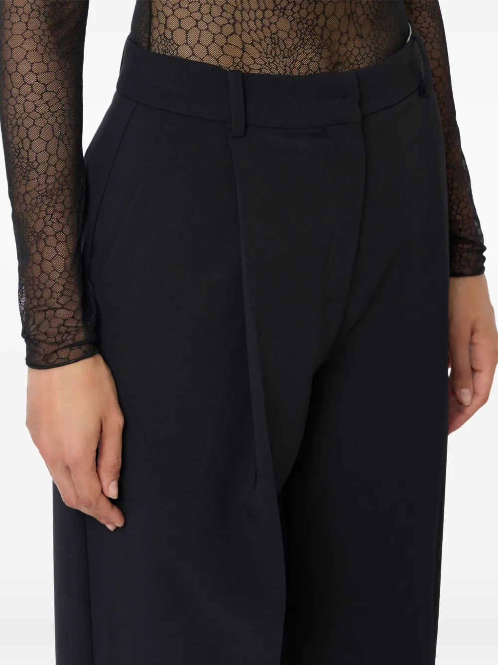 Elisabetta Franchi Geplooide broek Zwart