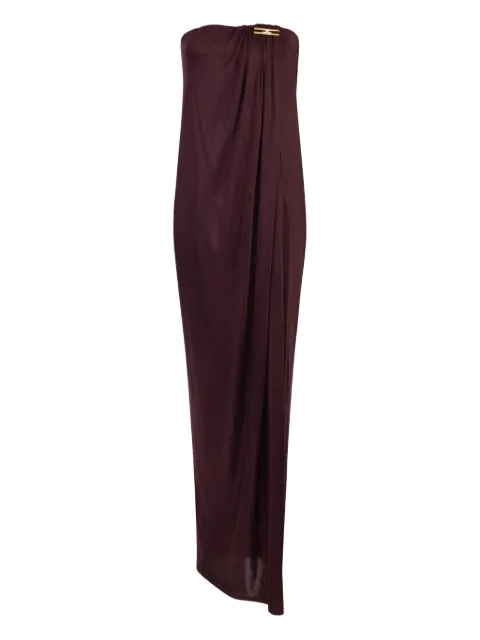 Elisabetta Franchi draped jersey maxi dress