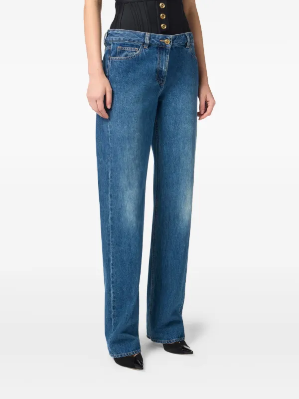 Elisabetta Franchi corset-waistband Jeans | Blue | FARFETCH Elisabetta Franchi corset-waistband Jeans | Blue | FARFETCH