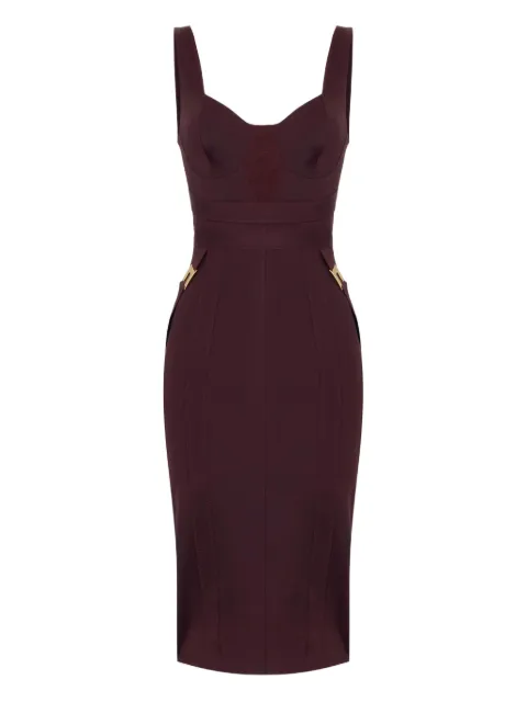 Elisabetta Franchi bustier panelled midi dress