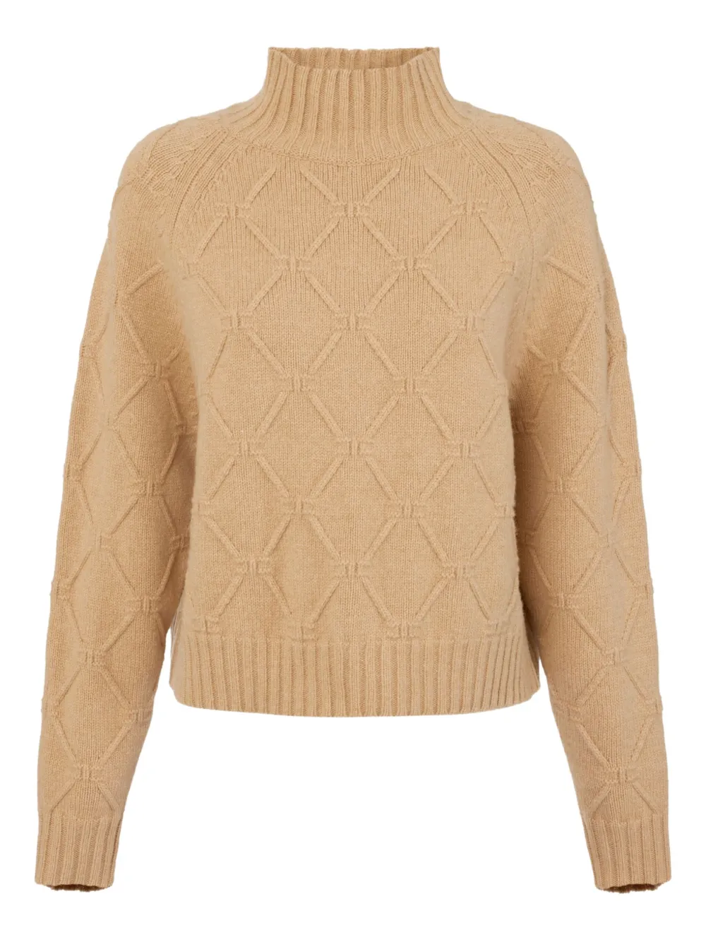 Elisabetta Franchi Coltrui met diamantpatroon Beige