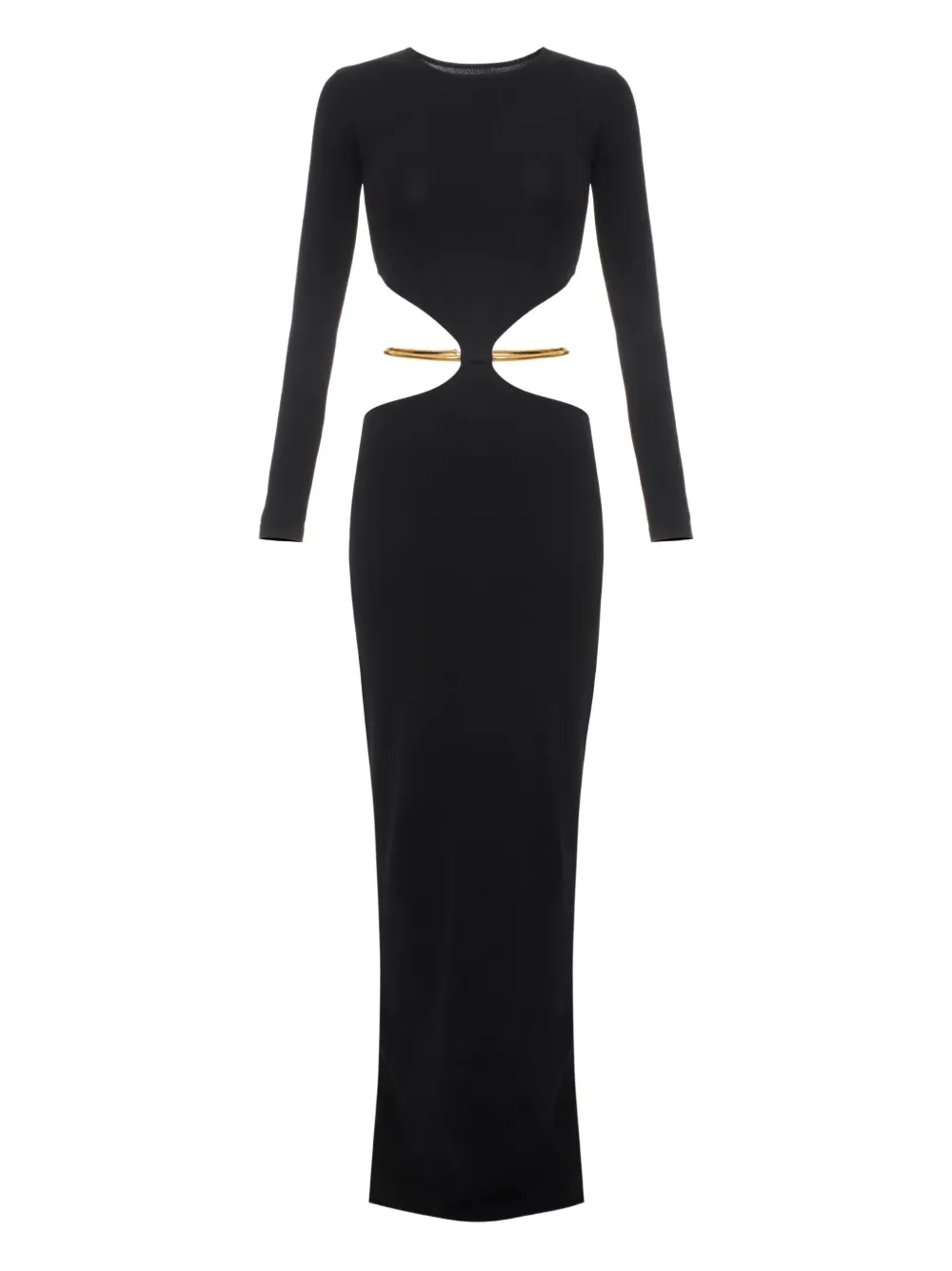 Elisabetta Franchi Uitgesneden maxi-jurk Zwart