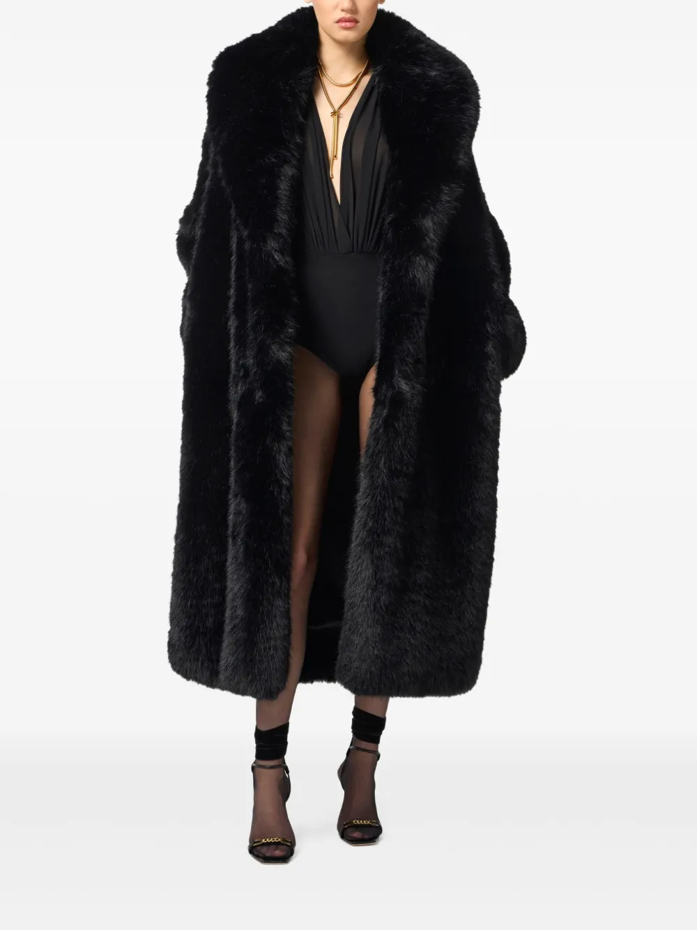 Elisabetta Franchi faux-fur coat | Faux Fur & Shearling Coats | Image 2