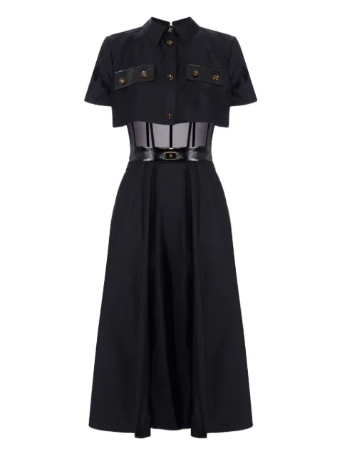 Elisabetta Franchi shirt belted midi dress