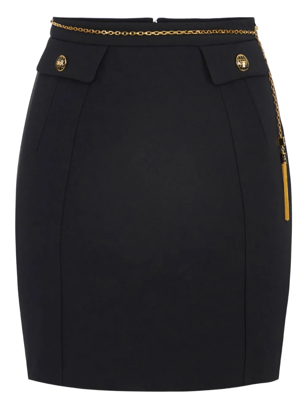 Elisabetta Franchi chain-embellished mini skirt | Black | Image 1