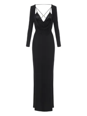 ELISABETTA FRANCHI イブニングドレス 完売必至♡】ELISABETTAFRANCHI ウール ミディドレス