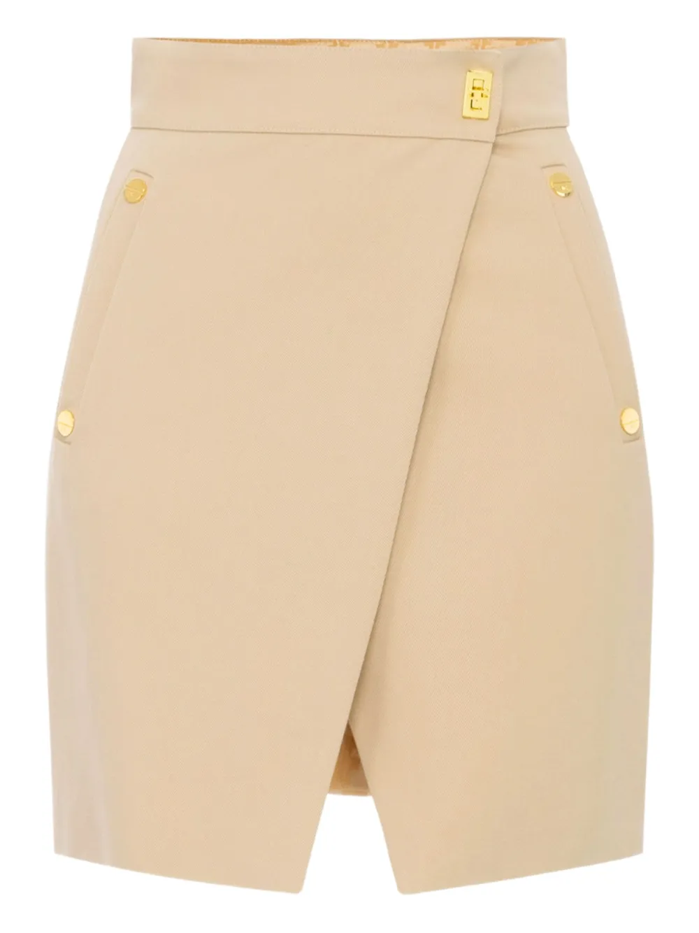 Elisabetta Franchi wrap-front utility skirt | Neutrals | Image 1