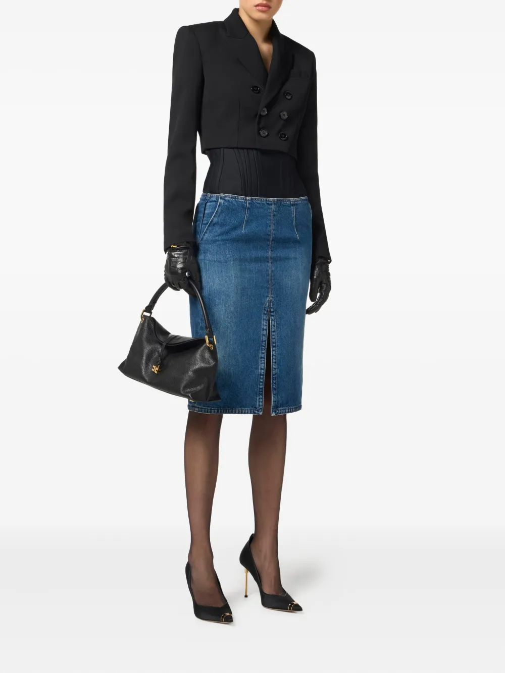 Elisabetta Franchi double-breasted jacket | Blazers | Image 2