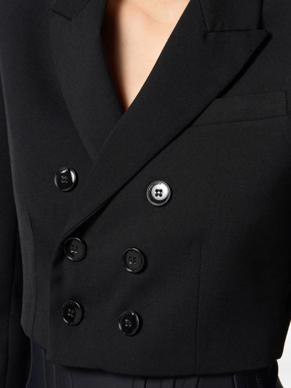 Elisabetta Franchi Double-breasted Jacket In Black