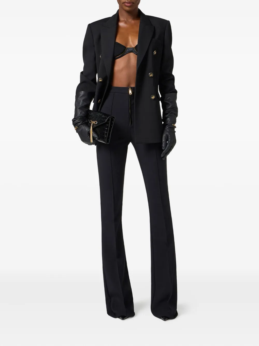 Elisabetta Franchi zip-front trousers | Flared & Bell-Bottom Pants | Image 2