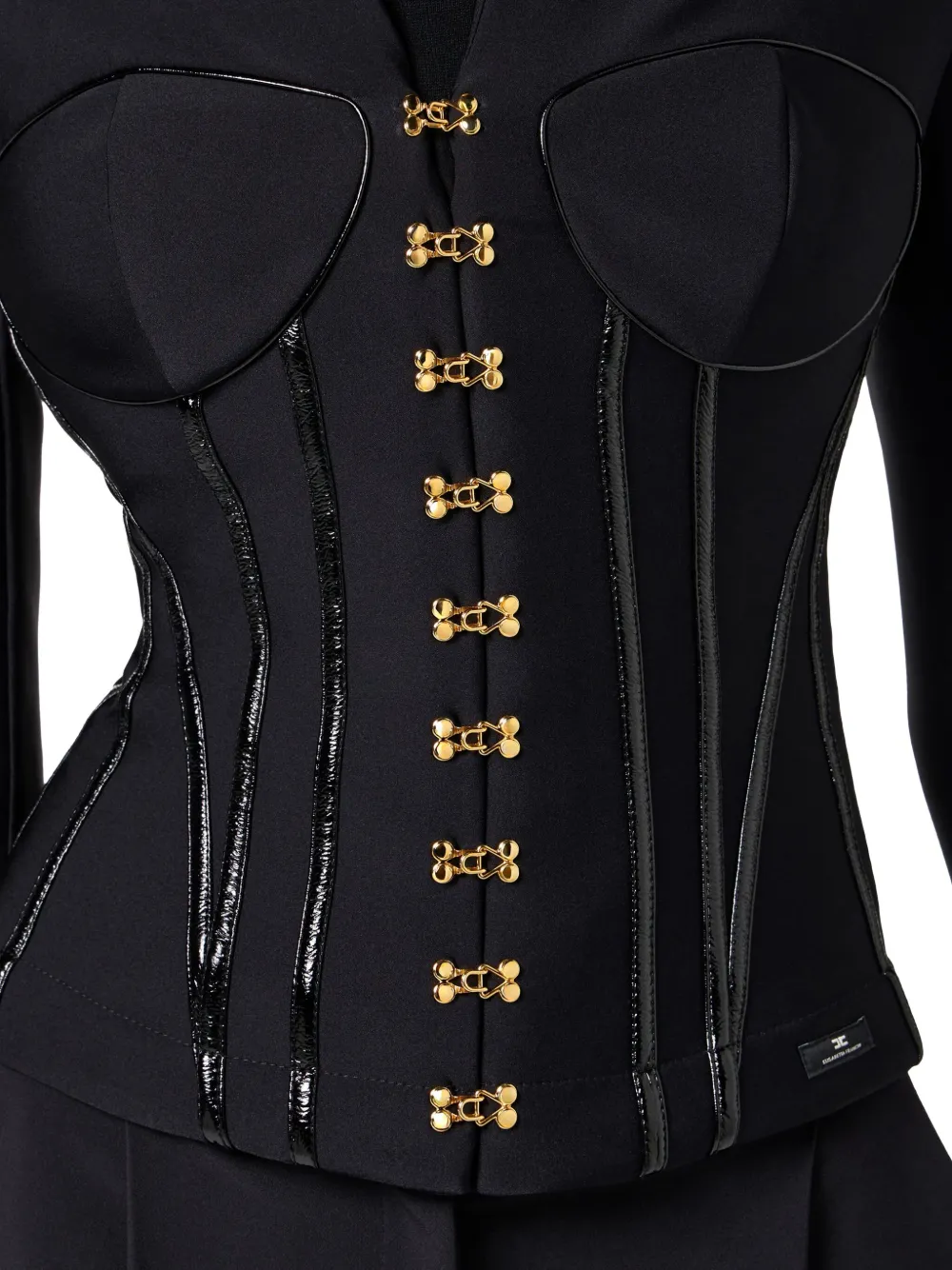 Elisabetta Franchi Jack met korset-detail Zwart