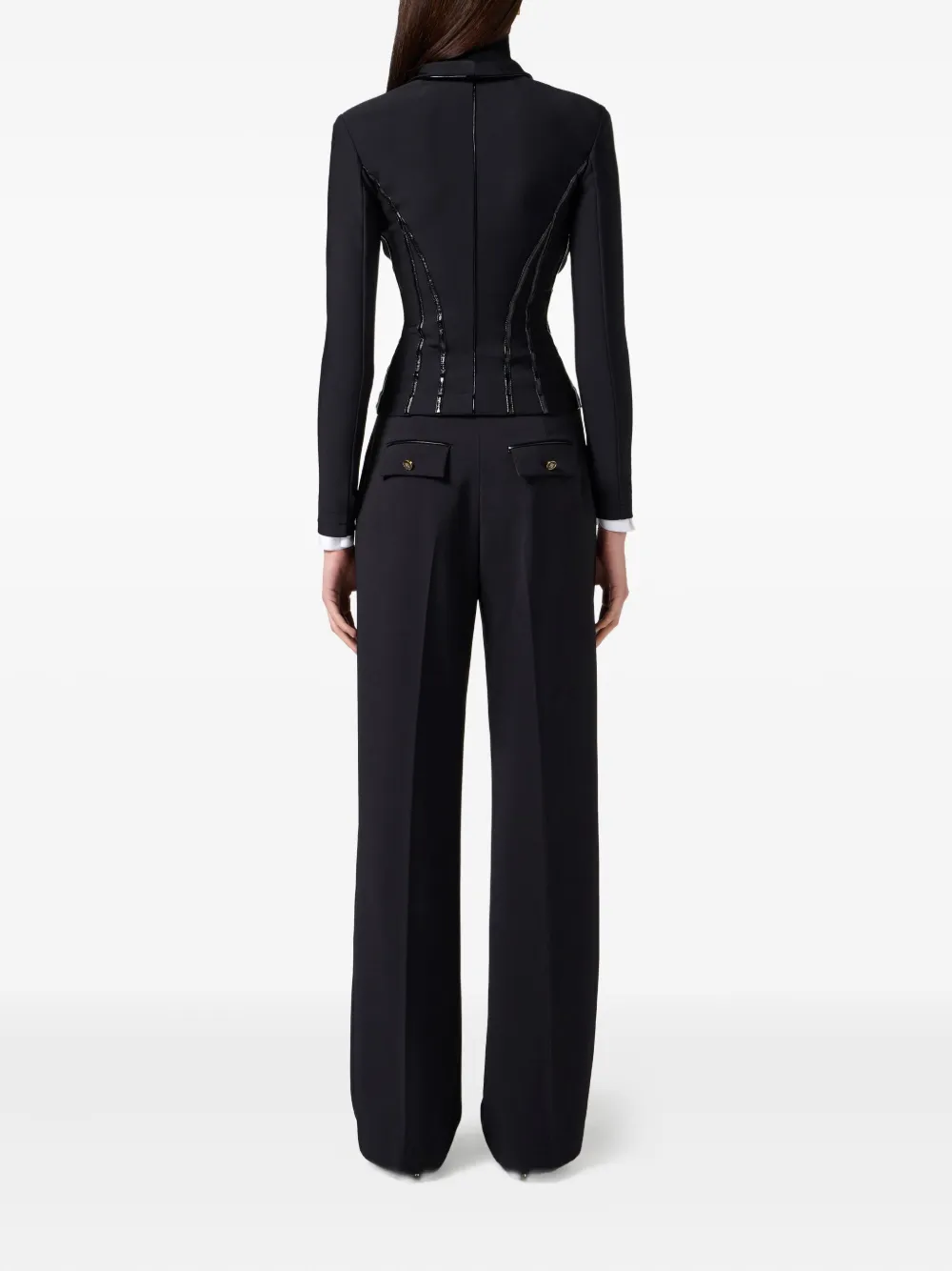 Elisabetta Franchi Jack met korset-detail Zwart