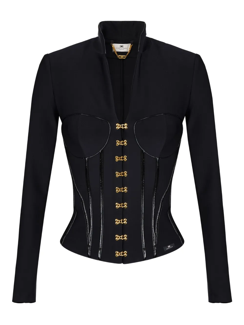 Elisabetta Franchi Jack met korset-detail Zwart