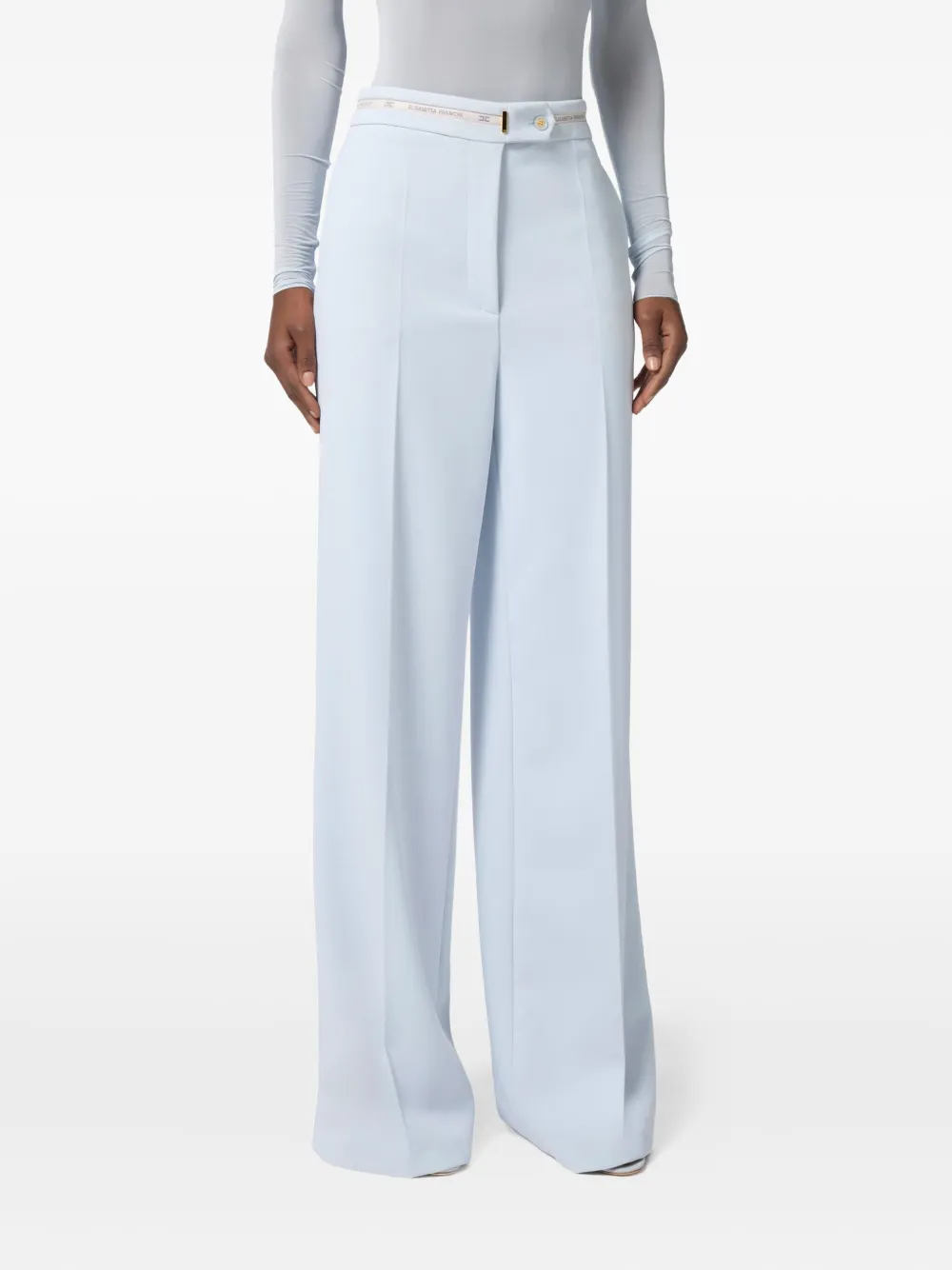 Elisabetta Franchi Broek met logoband Wit