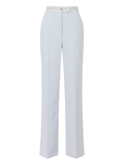 Elisabetta Franchi logo-ribbon trousers