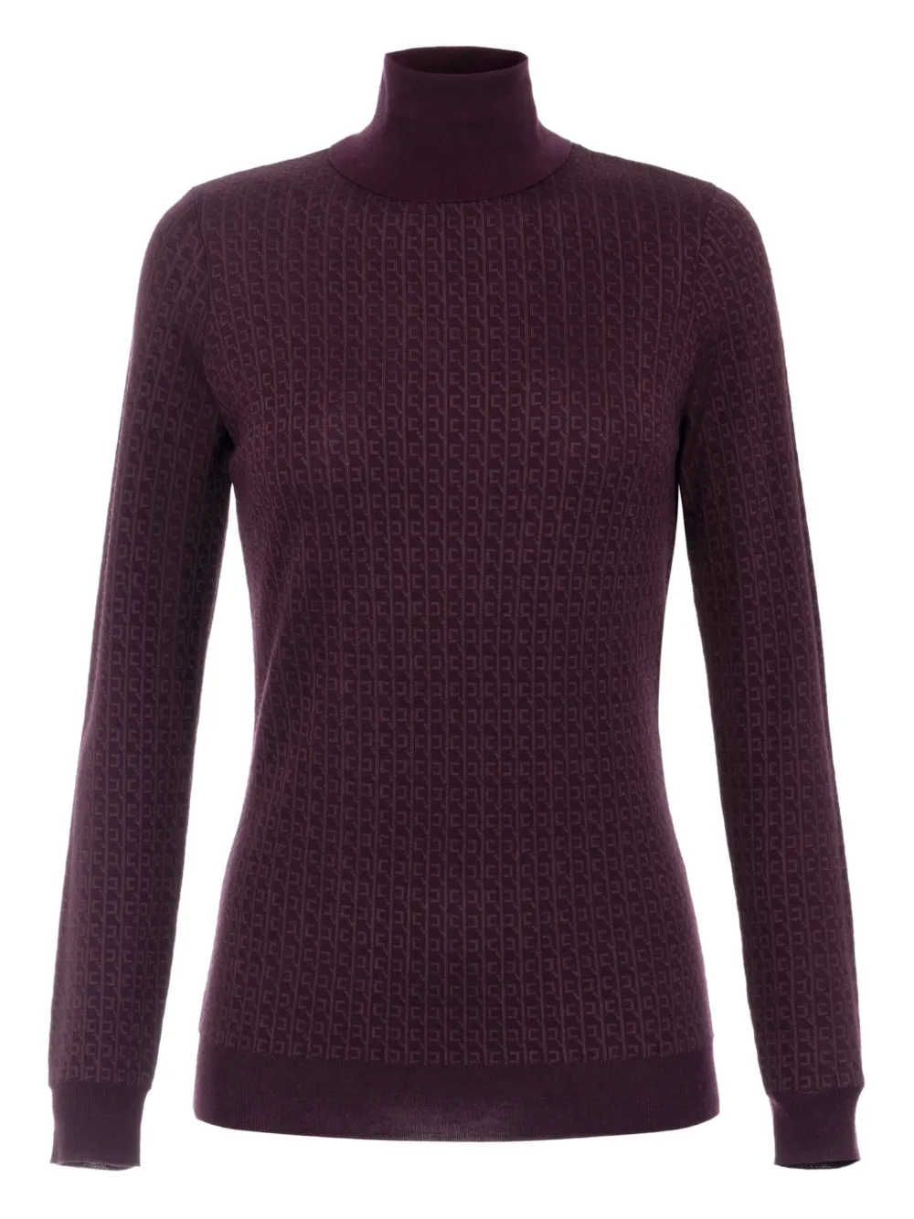 Elisabetta Franchi Coltrui met jacquard logo Rood