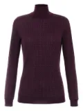 Elisabetta Franchi jacquard roll-neck jumper - Red