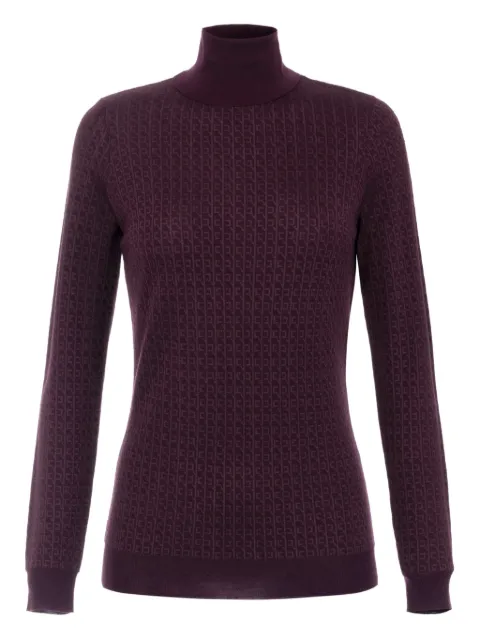 Elisabetta Franchi jacquard roll-neck jumper
