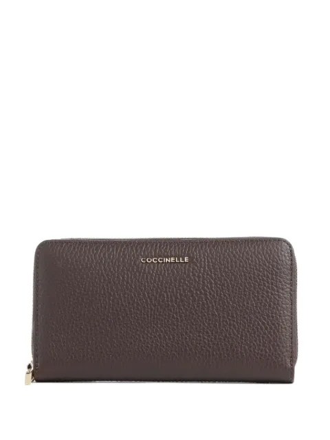 Coccinelle Metallic zip wallet