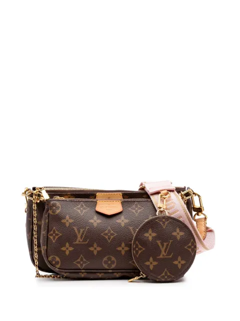 Louis Vuitton Pre-Owned شنطة 'مالتي بوشيت أكسسوار' بحمالة كتف ونقش مونوغرام 2021-2024
