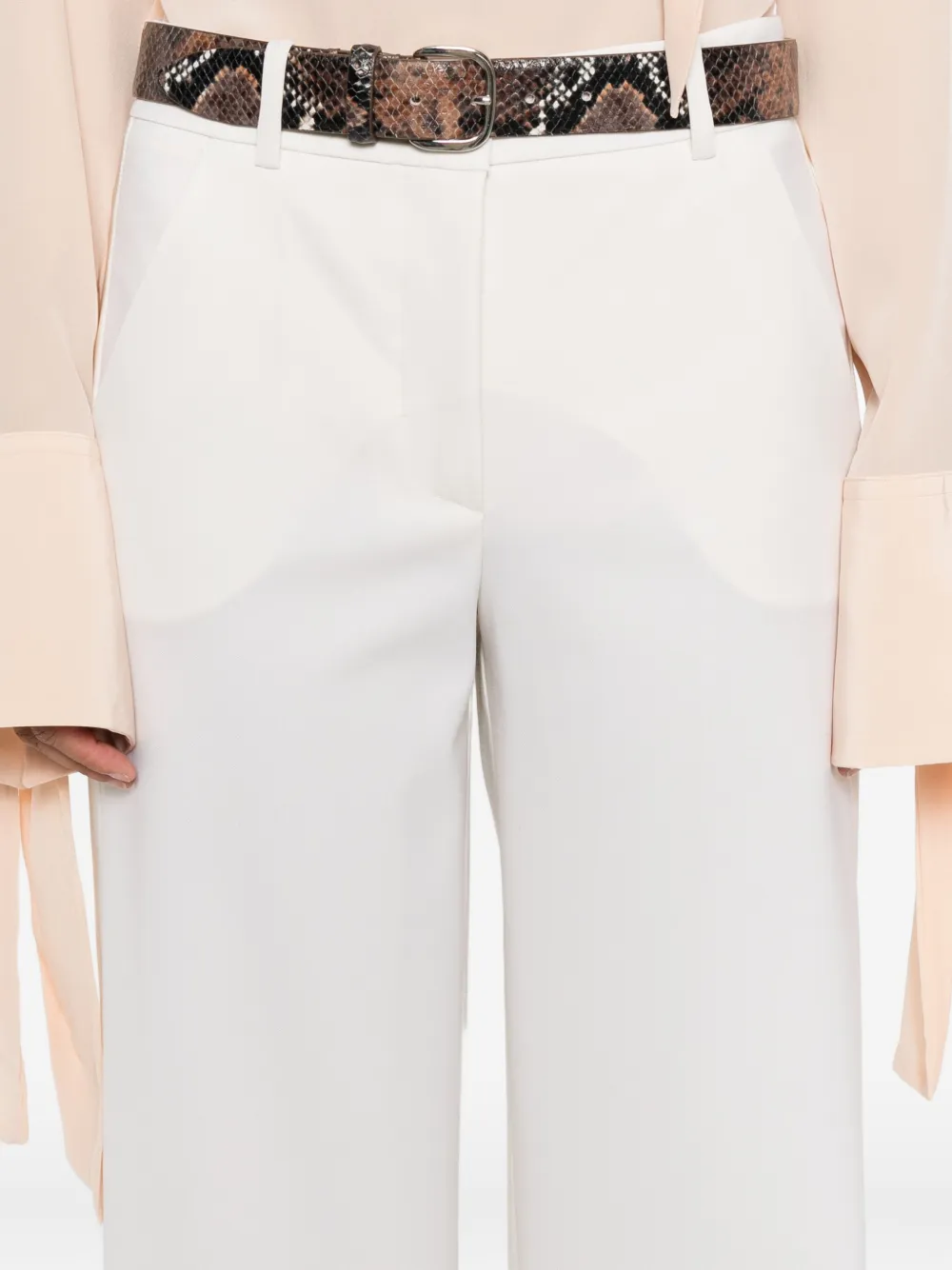 P.A.R.O.S.H. Broek met zijstreep Beige