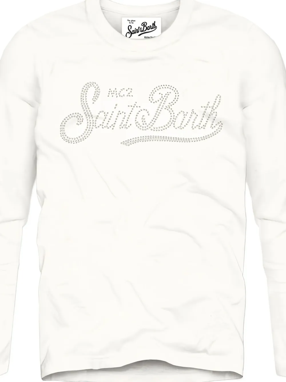 Mc2 Saint Barth Long-sleeve Top In White
