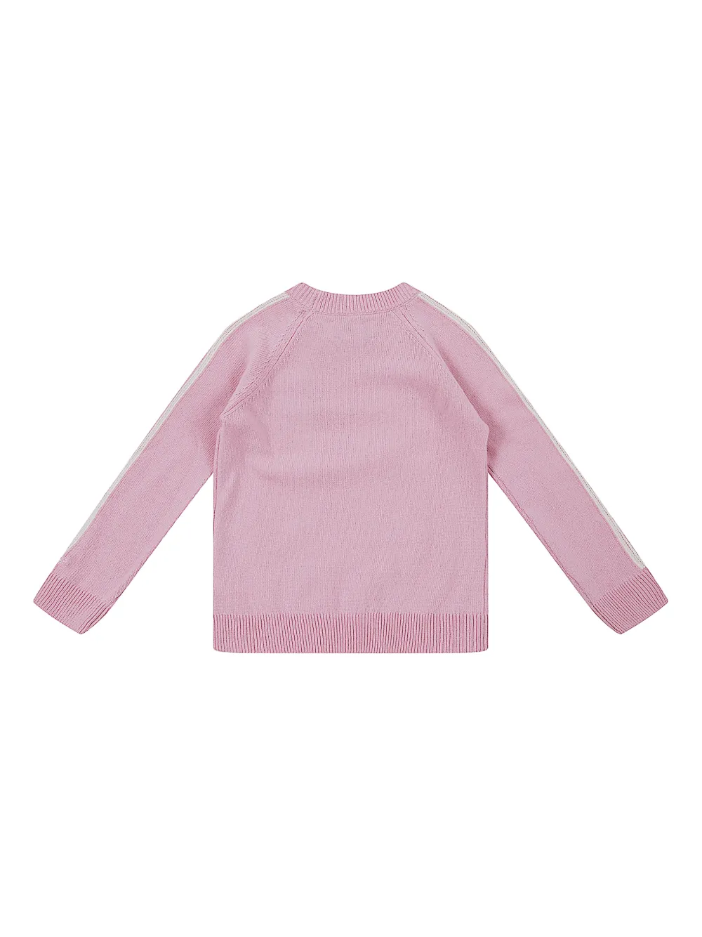 Mc2 Saint Barth Stripe-detail Embroidered Sweater In Pink