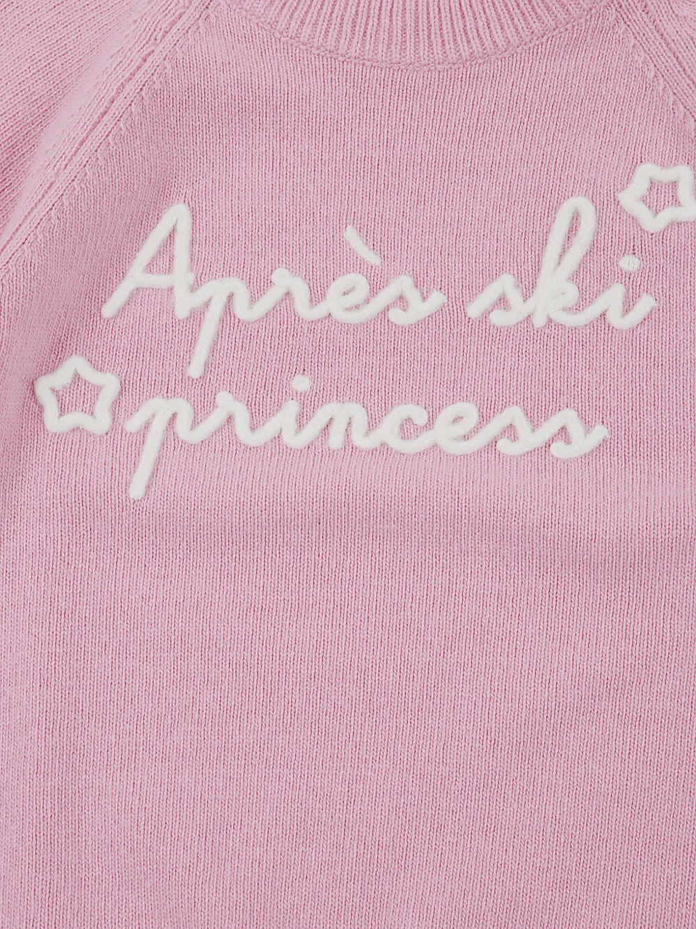 Mc2 Saint Barth Stripe-detail Embroidered Sweater In Pink