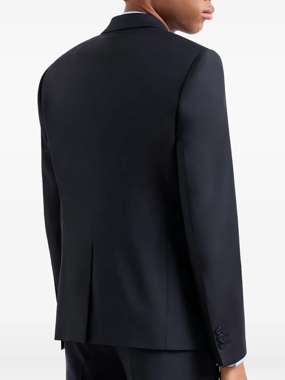 Emporio Armani Blazer met enkele rij knopen Blauw