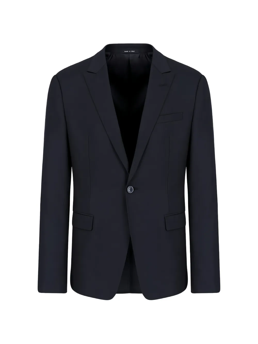 Emporio Armani Blazer con revers a lancia - Blu