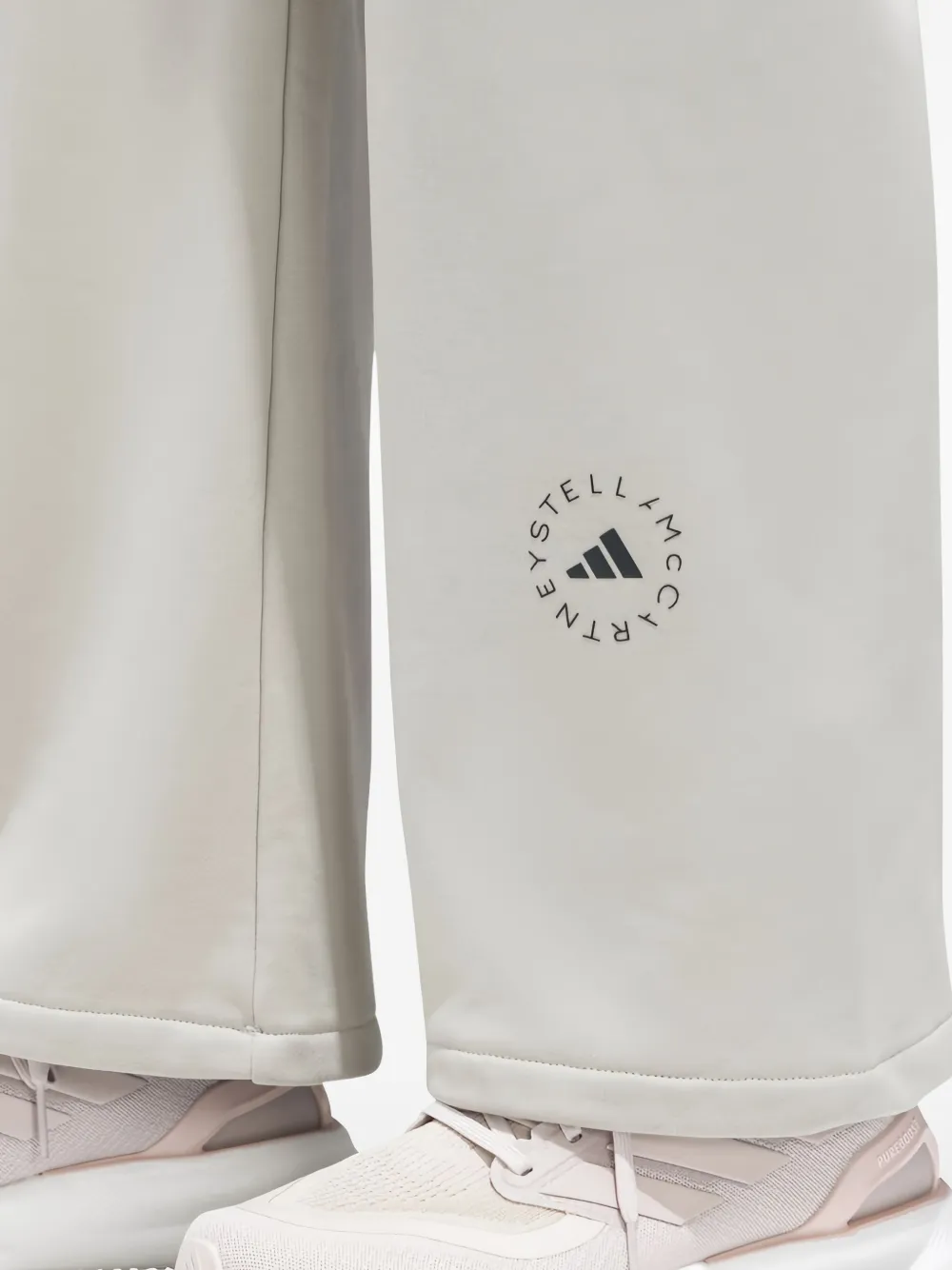 Adidas By Stella Mccartney Drawstring Trousers In Gray