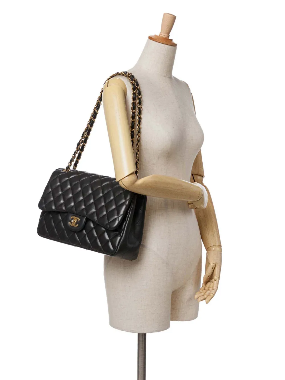 CHANEL Pre-Owned 2011 Jumbo Classic Lambskin Double Flap shoulder bag | Pre-Owned | Image 2