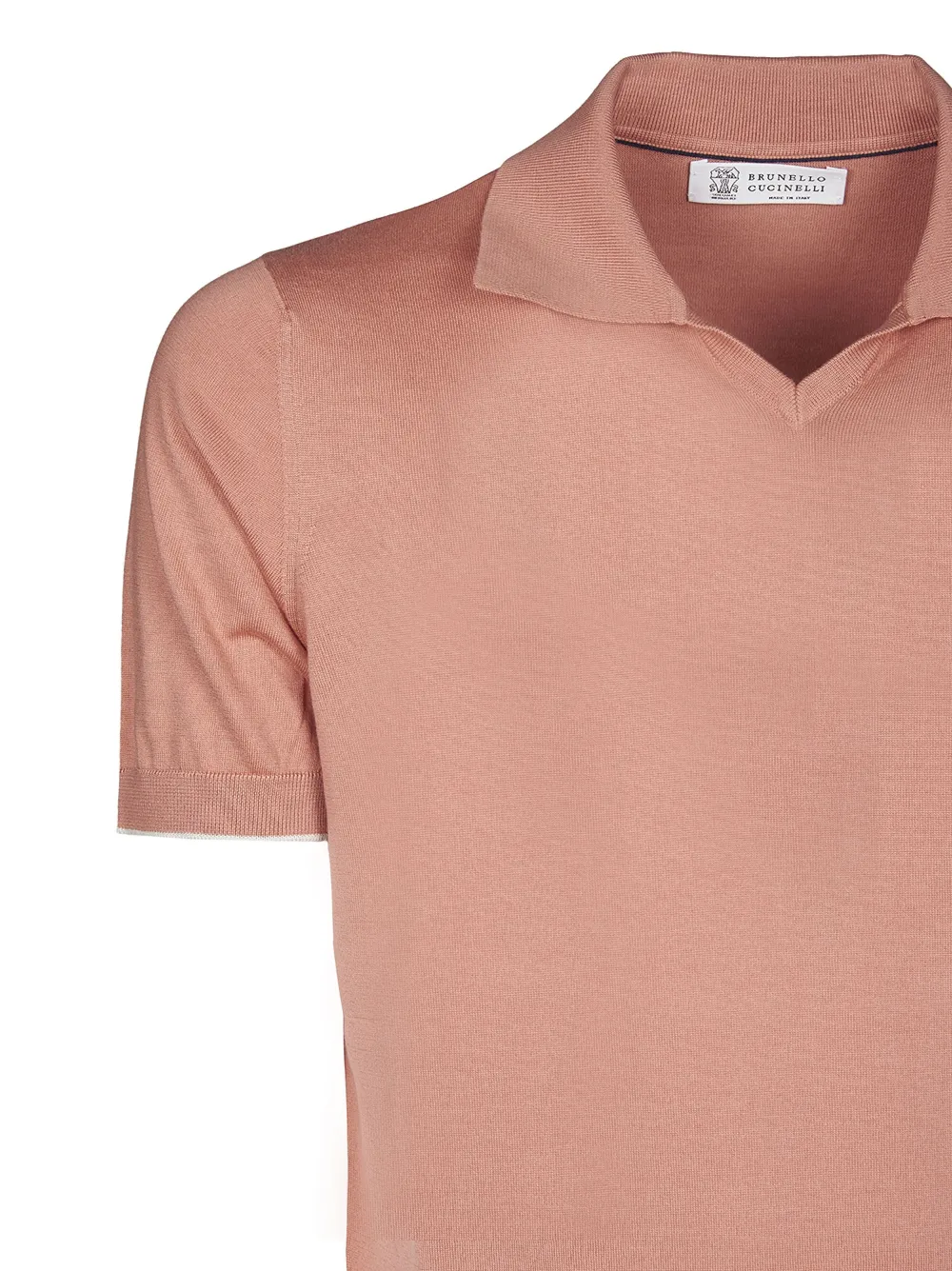 Brunello Cucinelli cotton polo shirt - Roze