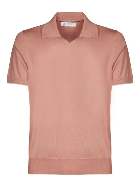 Brunello Cucinelli قميص بولو قطن