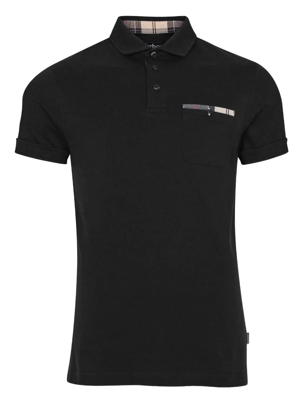 Barbour chest-pocket polo shirt Zwart