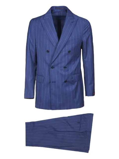 Bagnoli Sartoria Napoli pinstripe double-breasted suit
