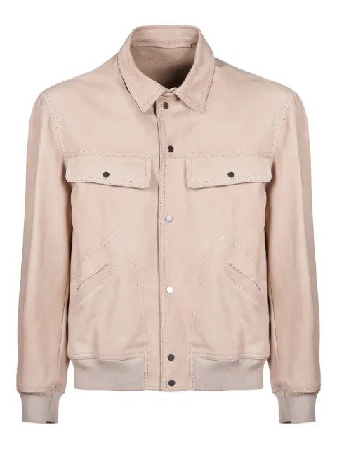 Salvatore Santoro suede bomber jacket