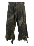 PDF Guerilla camouflage frayed trousers - Green