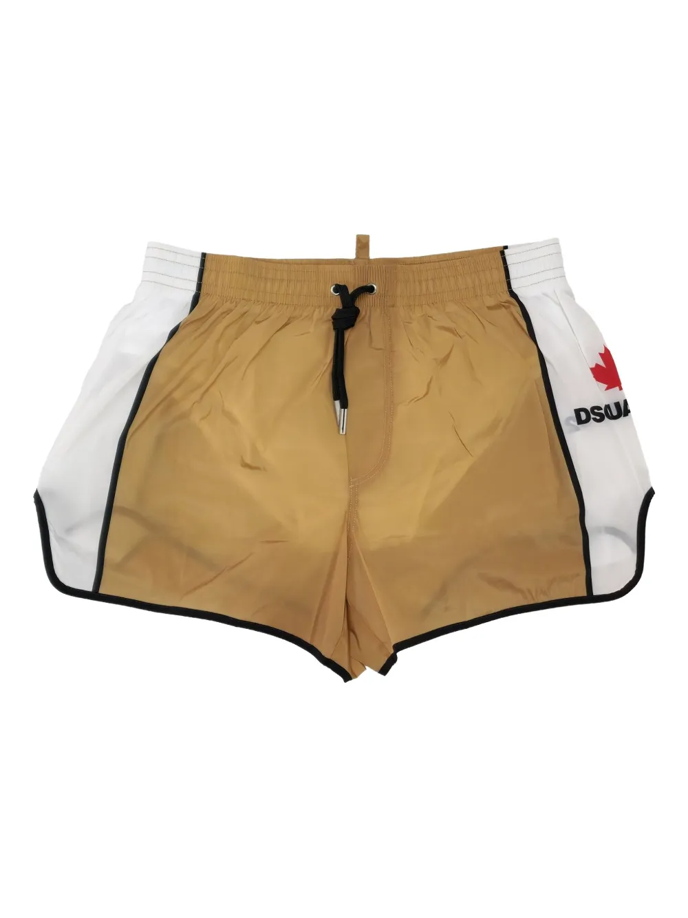 DSQUARED2 panelled drawstring swim shorts | Brown | Image 1